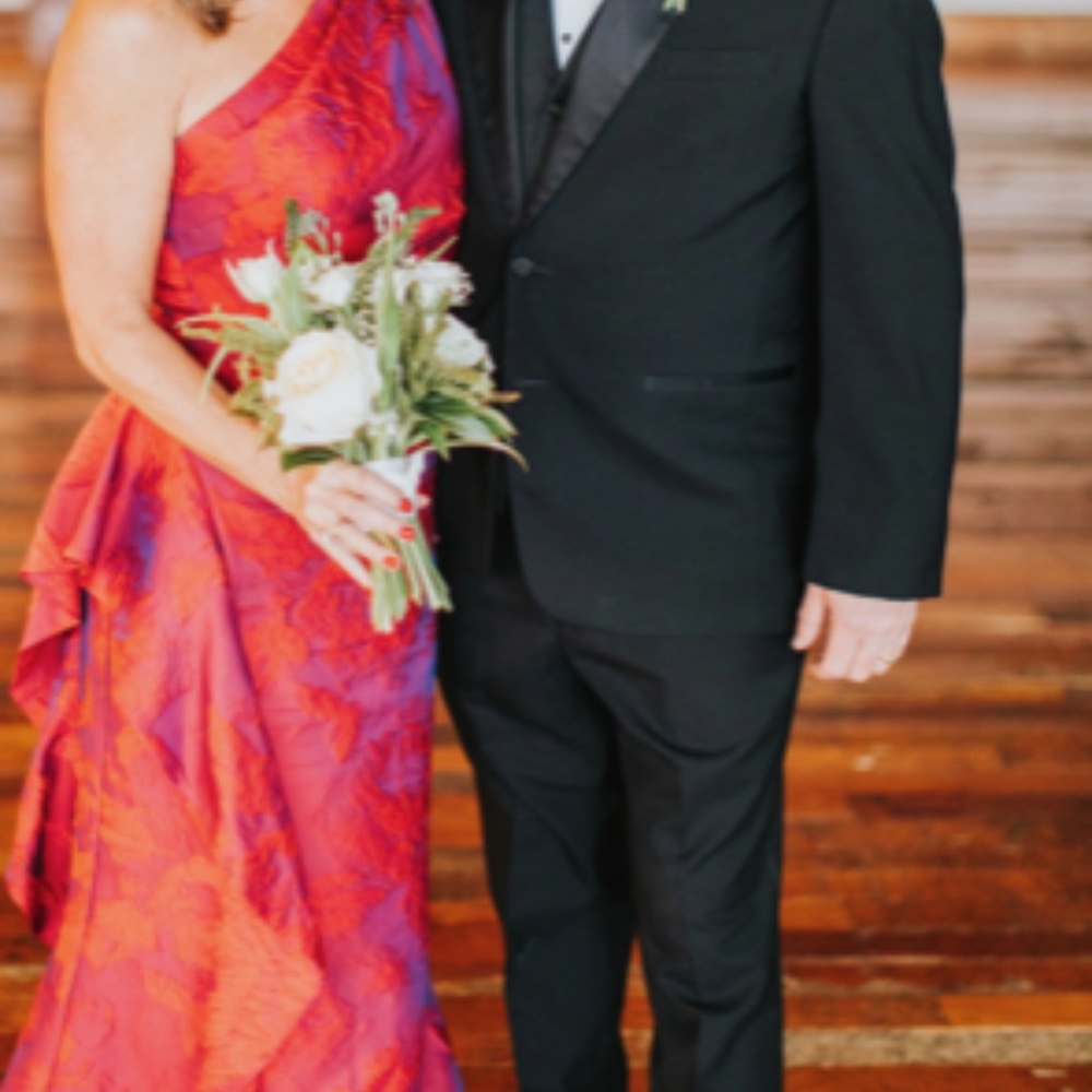 Teri Jon Mother of the Bride dress, size 10, red